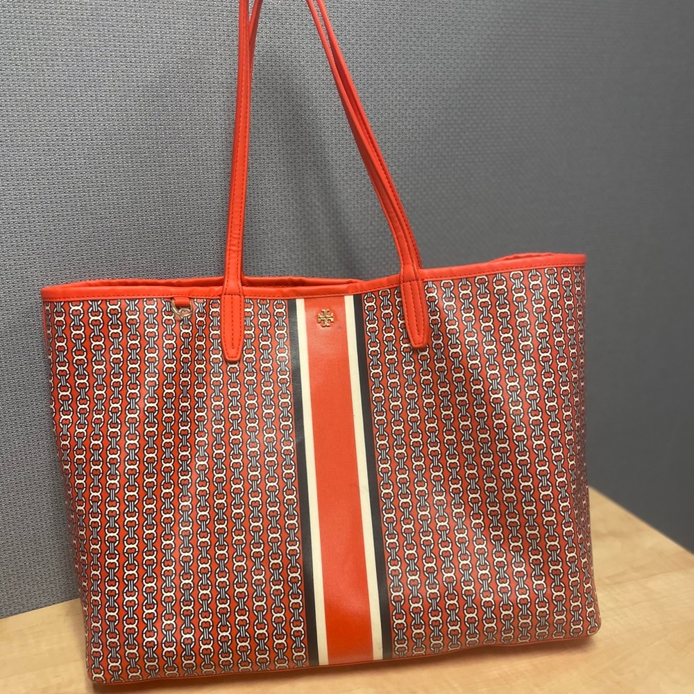Authentic Tory Burch Samba Gemini Tote